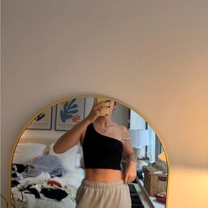 Babaton Black One-Shoulder Top